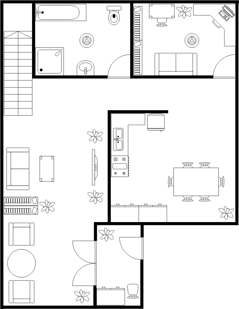 two-floors-house-ground-floor-plan